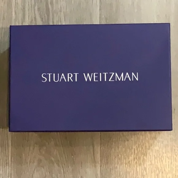 NWT Stuart Weitzman Size 7 “Broom” Slate Suede Shoes - BRAND NEW WITH BOX! - Picture 3 of 9